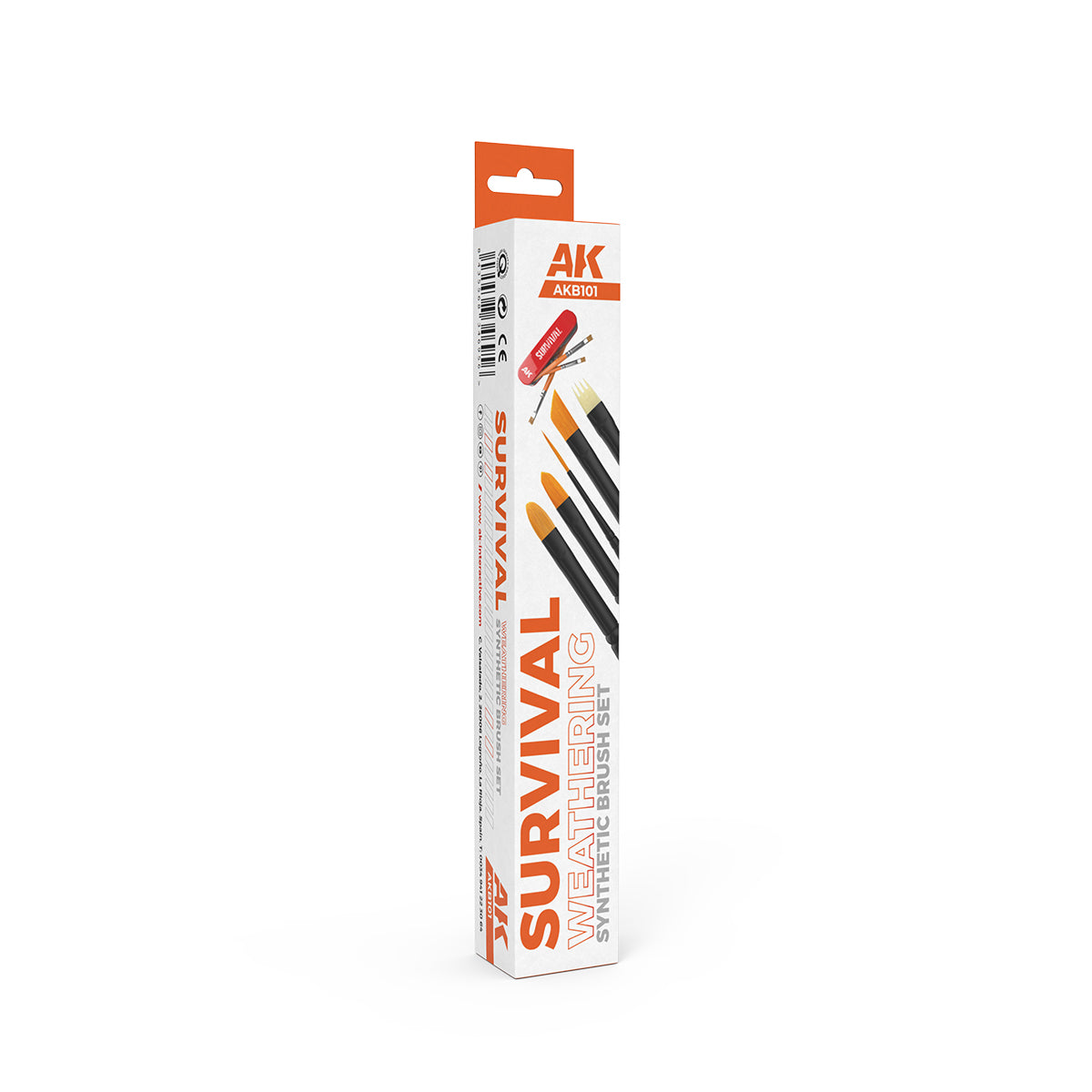 AK Interactive Survival Weathering Brushes Set (5 četkica) - AKB101