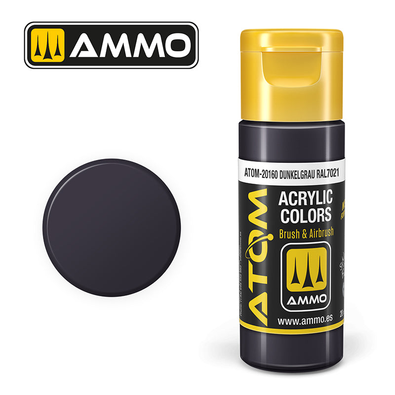 Ammo ATOM Color Dunkelgrau RAL 7021 (Tamno siva RAL 7021) - ATOM-20160