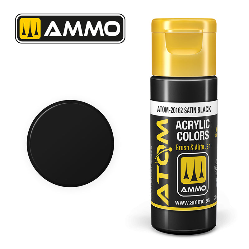 Ammo ATOM Color Satin Black (Satin crna boja) - ATOM-20162