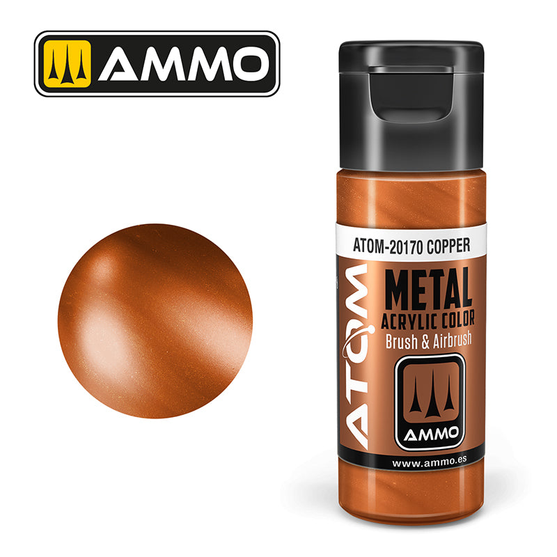 Ammo ATOM Metallic Copper (Metallic bakarna boja) - ATOM-20170
