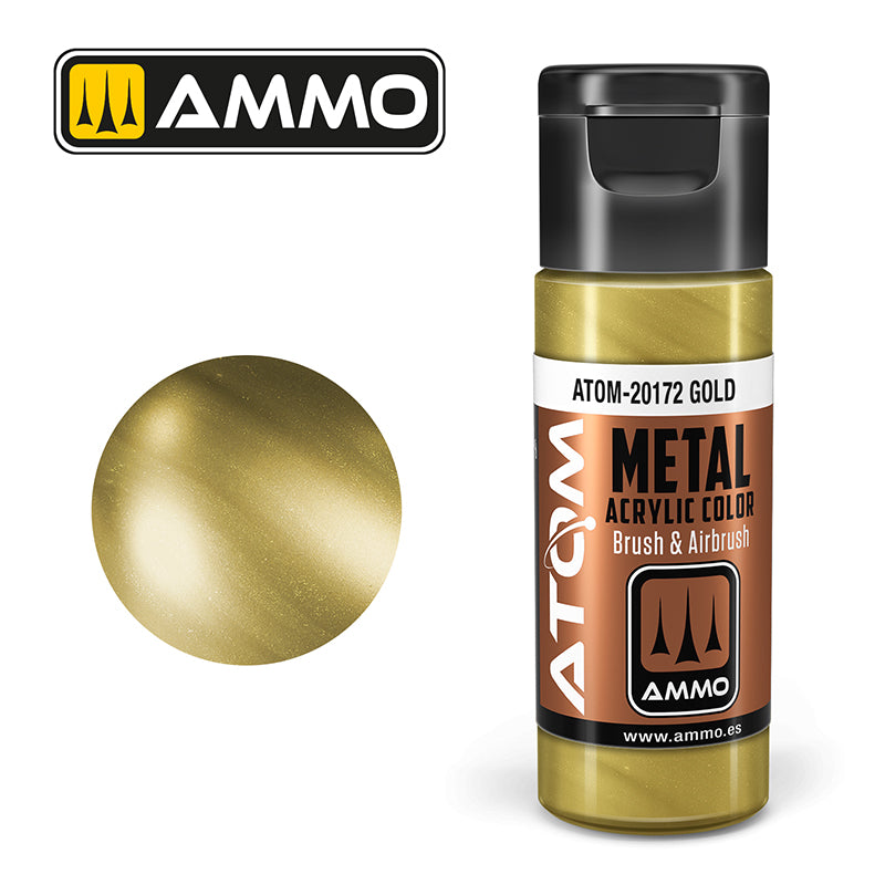 Ammo ATOM Metallic Gold (Metallic zlatna boja) - ATOM-20172