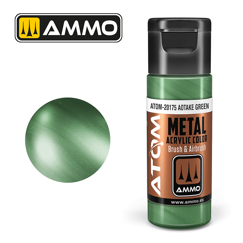 Ammo ATOM Metallic Aotake Green (Metallic Aotake zelena) - ATOM-20175