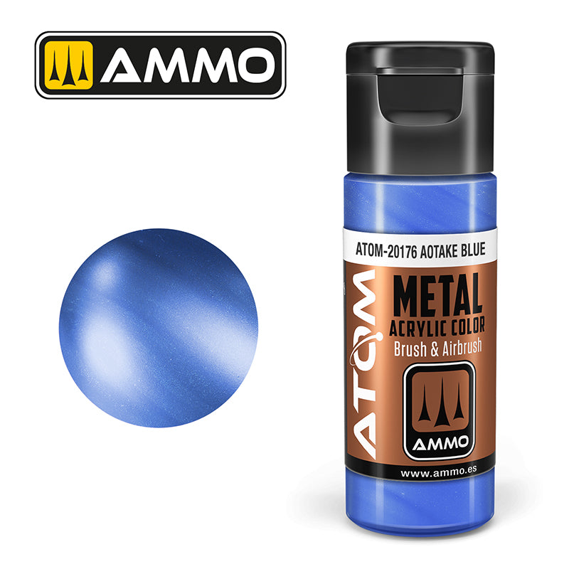 Ammo ATOM Metallic Aotake Blue (Metallic Aotake plava) - ATOM-20176