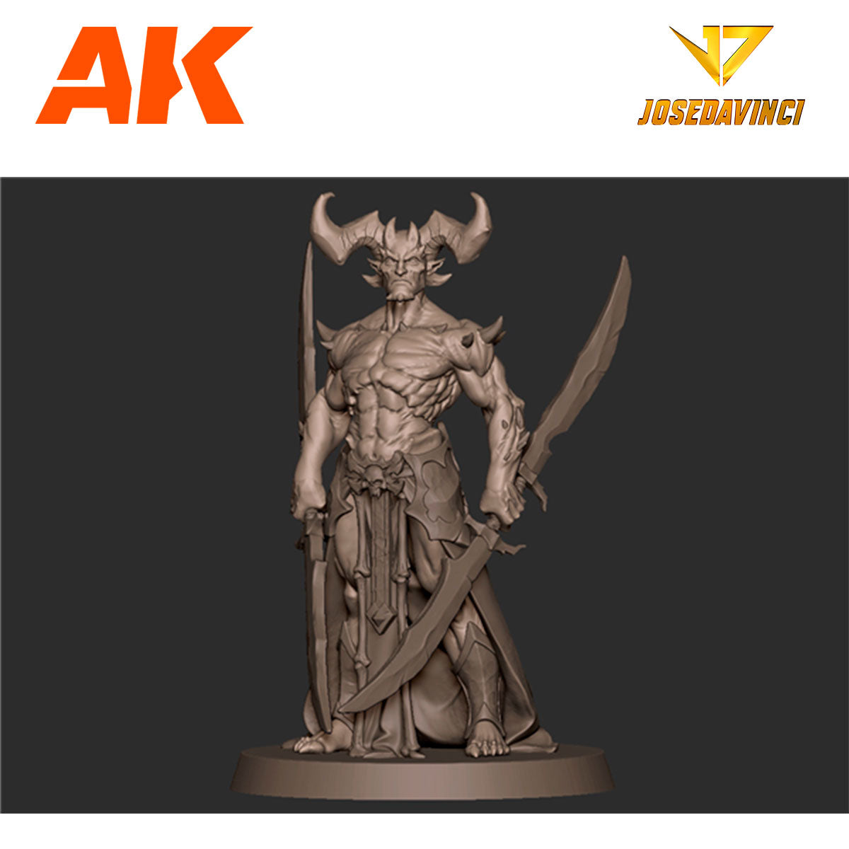 AK Interactive Shadows Of Kadazra - Ghôrm 40mm by Josedavinci KJD001 - detail