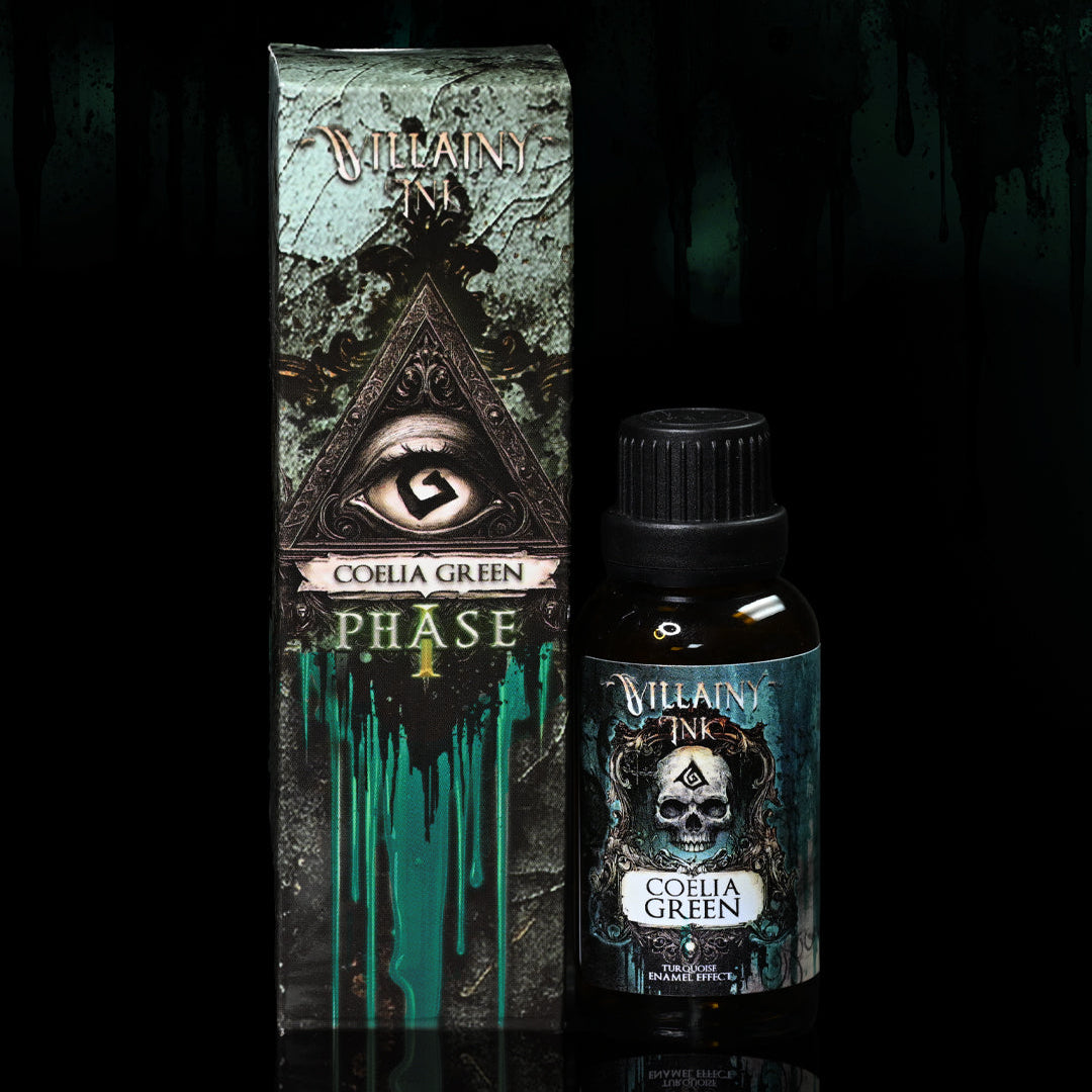 Villainy Ink - COELIA GREEN (Phase I) | Turquoise Enamel Effect | Satin-Gloss Finish - VI-003