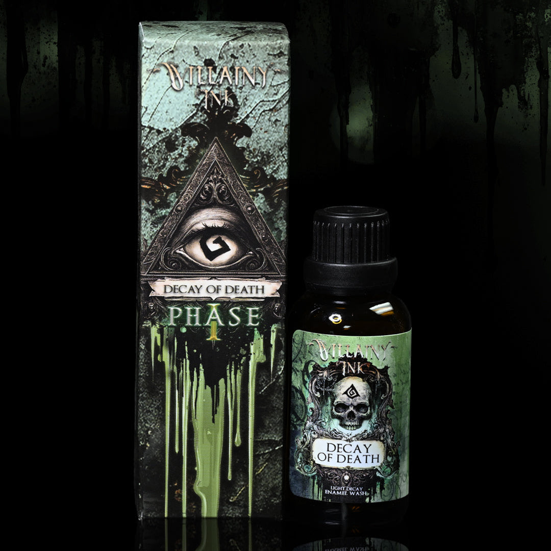 Villainy Ink - DECAY OF DEATH (Phase I) | Green-Grey Enamel Effect | Weathering & Decay | Matte & Powdery Finish - VI-006