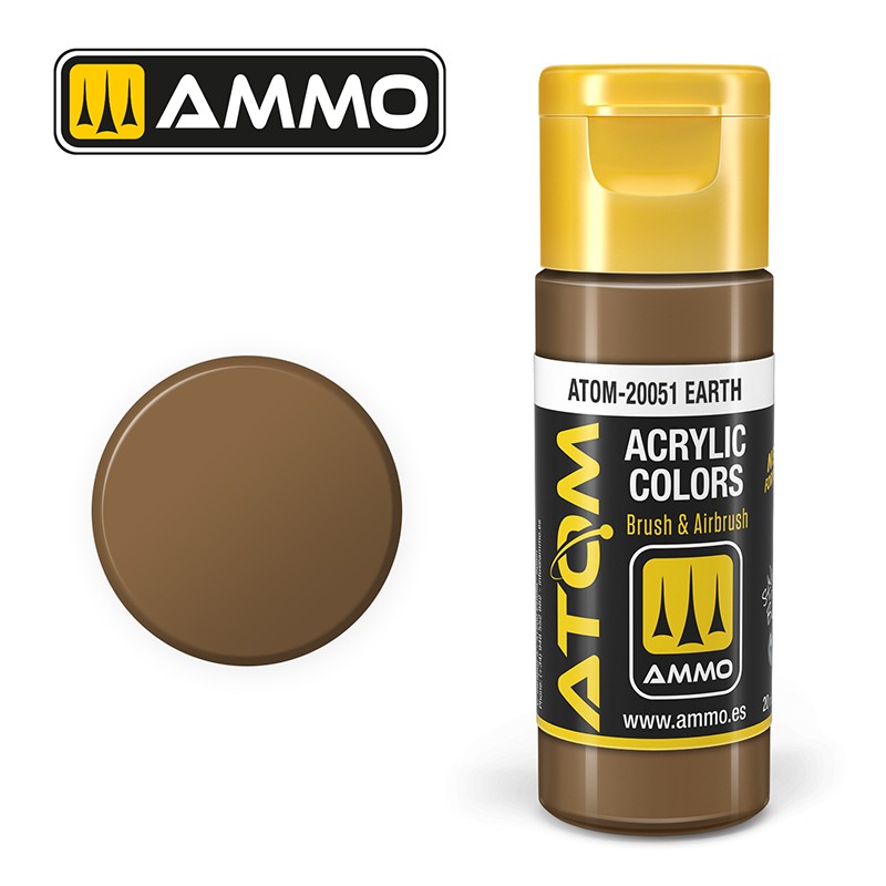 Ammo ATOM Color Earth FS30219 akrilna boja za makete

Boja zemlje za modelarstvo