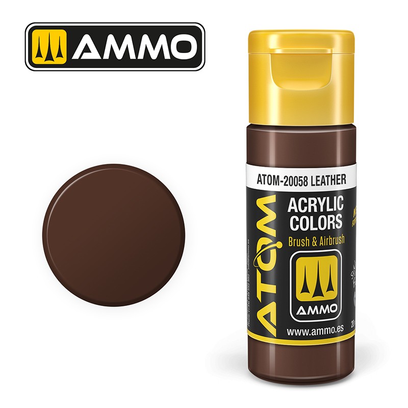 Ammo ATOM Color Leather akrilna boja za makete

Boja kože za figurice i opremu