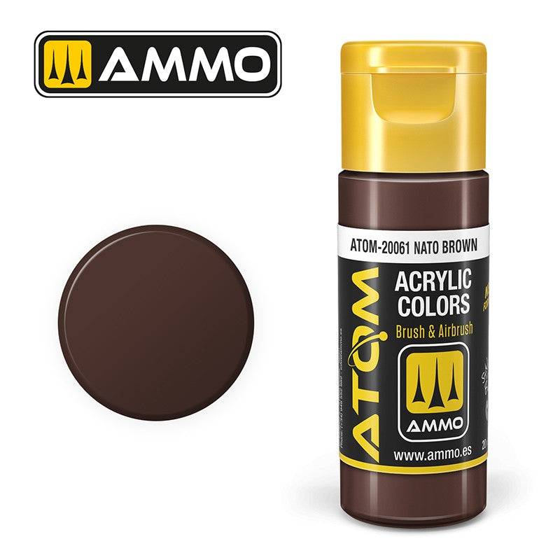 Ammo ATOM Color NATO Brown FS30051 akrilna boja za makete

NATO braon boja za modelarstvo
