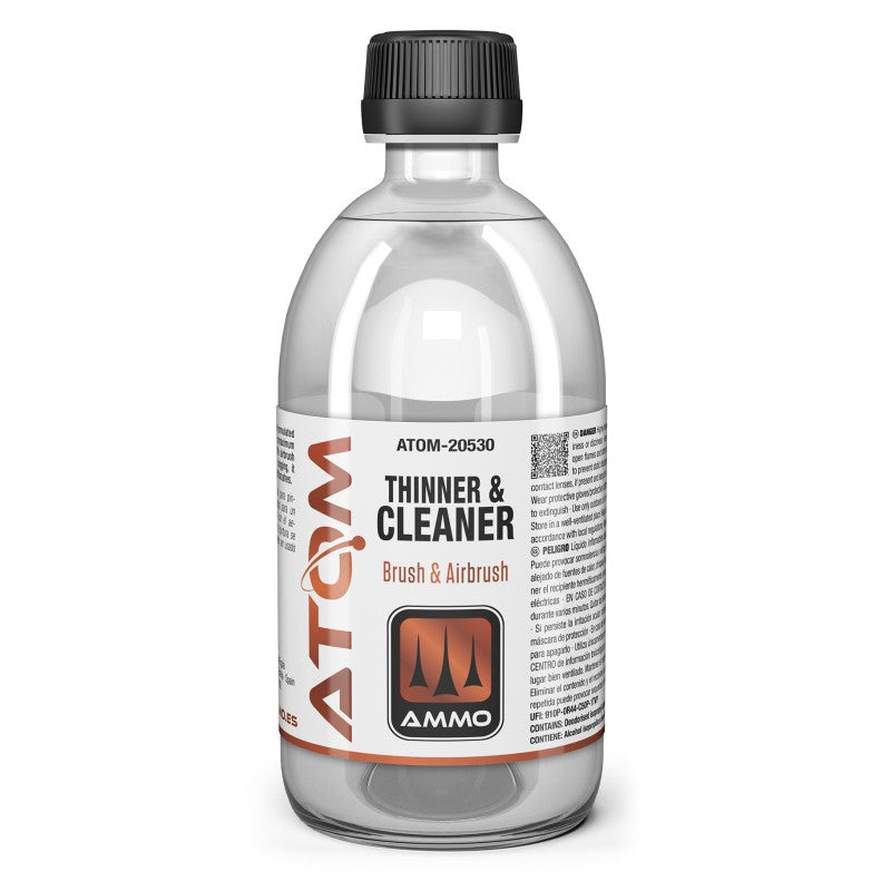 Ammo ATOM Thinner and Cleaner 500ml razređivač za akrilne boje

Razređivač za atom boje i airbrush 500ml