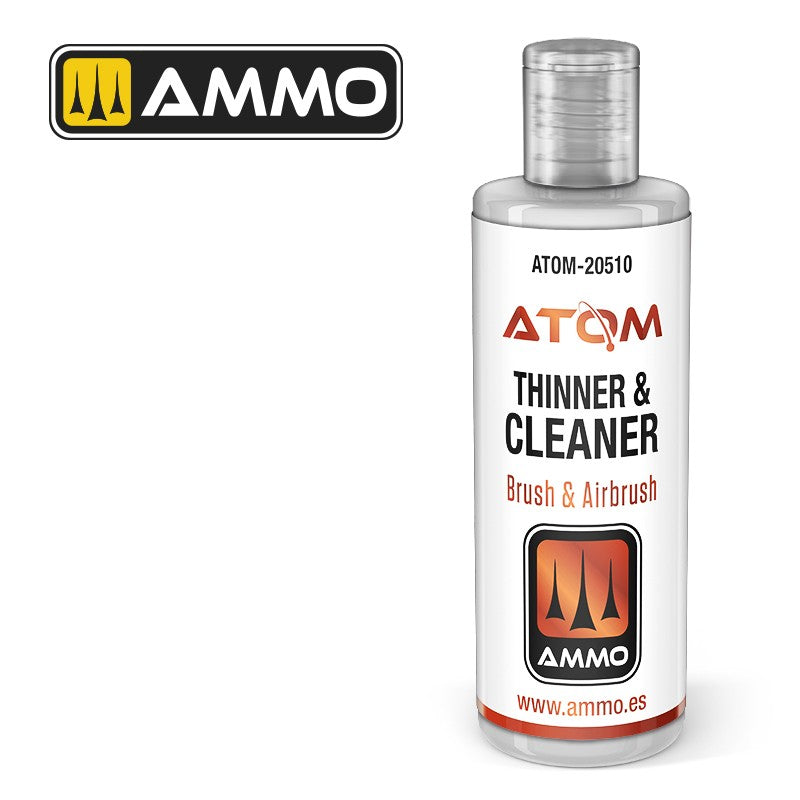 Ammo ATOM Thinner and Cleaner 60ml razređivač za akrilne boje

Razređivač za atom boje i airbrush
