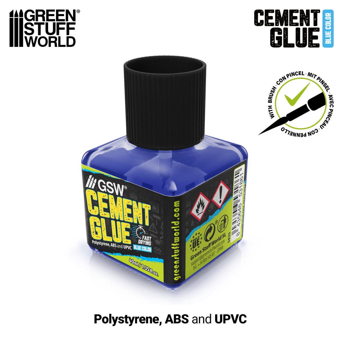 Blue Cement Glue 40ml | Plavi lepak za plastiku