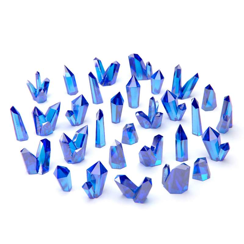 Blue Resin Crystals Medium | Plavi smolasti kristali srednji 9-16mm (30 kom)