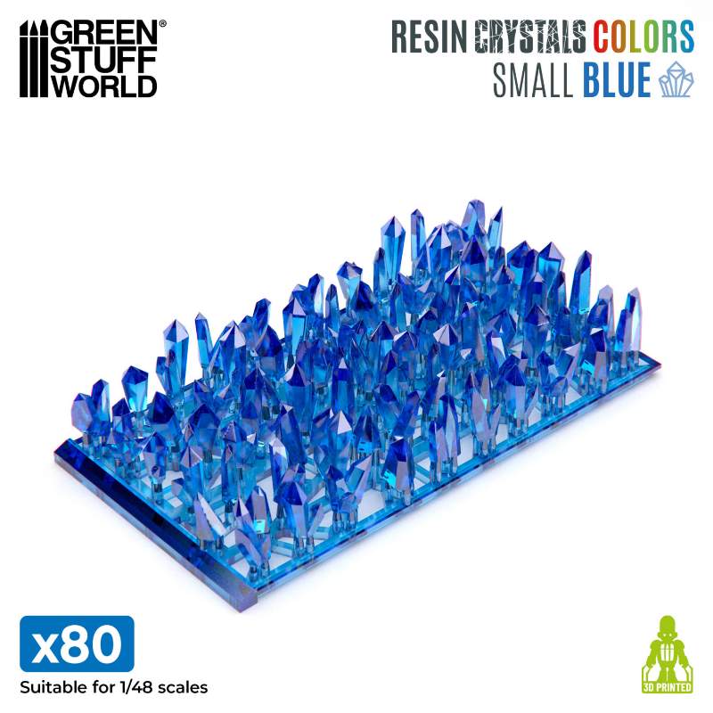Blue Resin Crystals Small | Plavi smolasti kristali mali 6-10mm (80 kom)