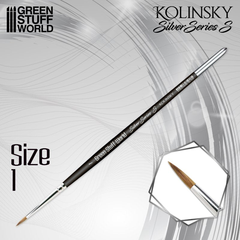 Kolinsky Brush SILVER SERIES S – Size 1 | Četkica za minijature