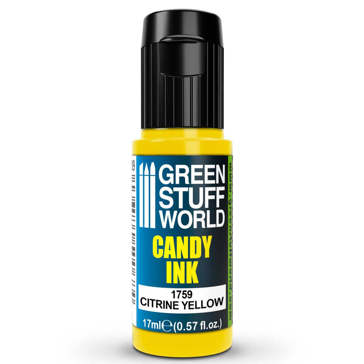 Candy Ink Citrine Yellow – prikaz bočice akrilne tinte za modelarstvo i diorame