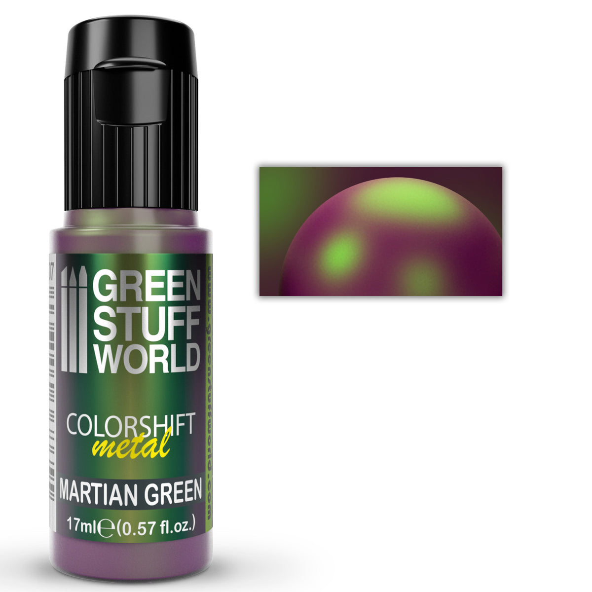 Martian Green Colorshift Chameleon Paint 17ml – metalik boja sa zelenim prelaznim efektom