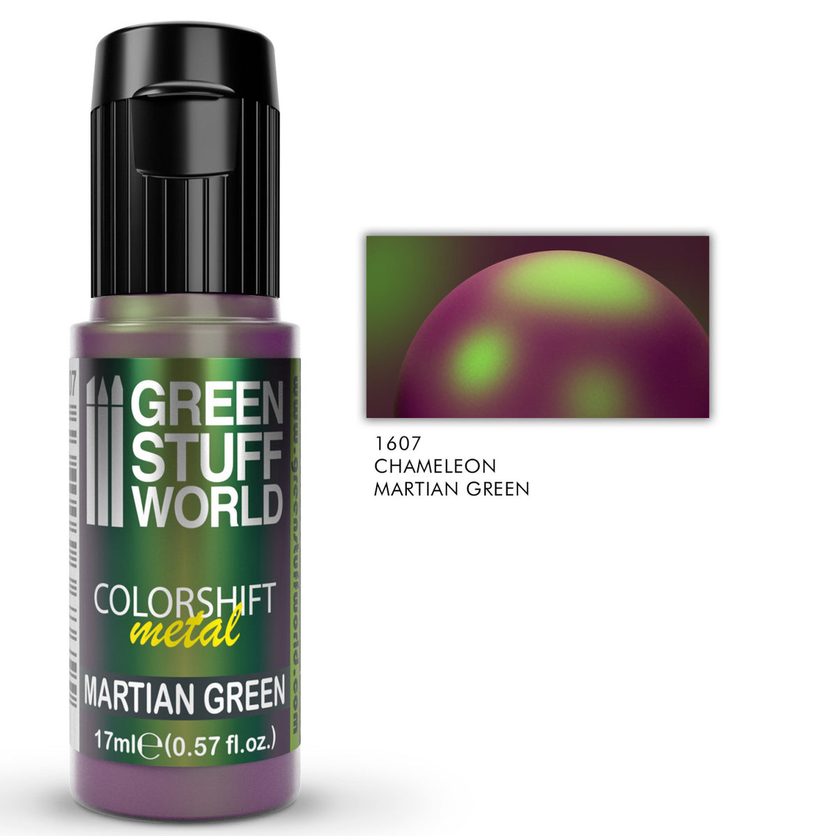 Martian Green chameleon akrilna boja – colorshift efekat na modelu