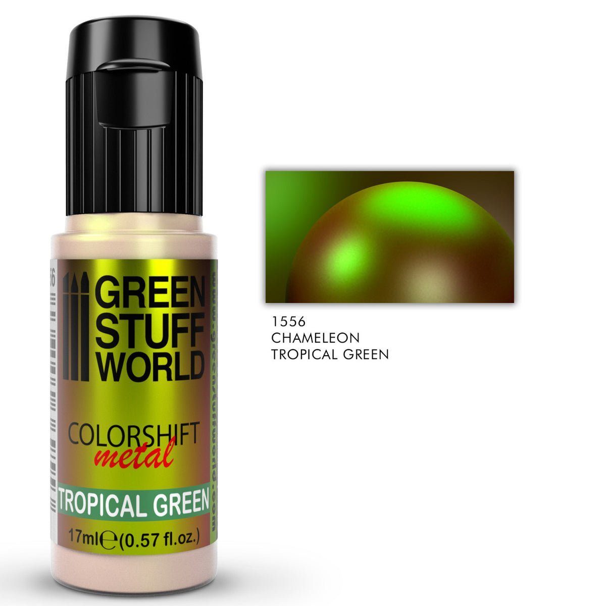 Tropical Green chameleon akrilna boja – colorshift efekat na modelu