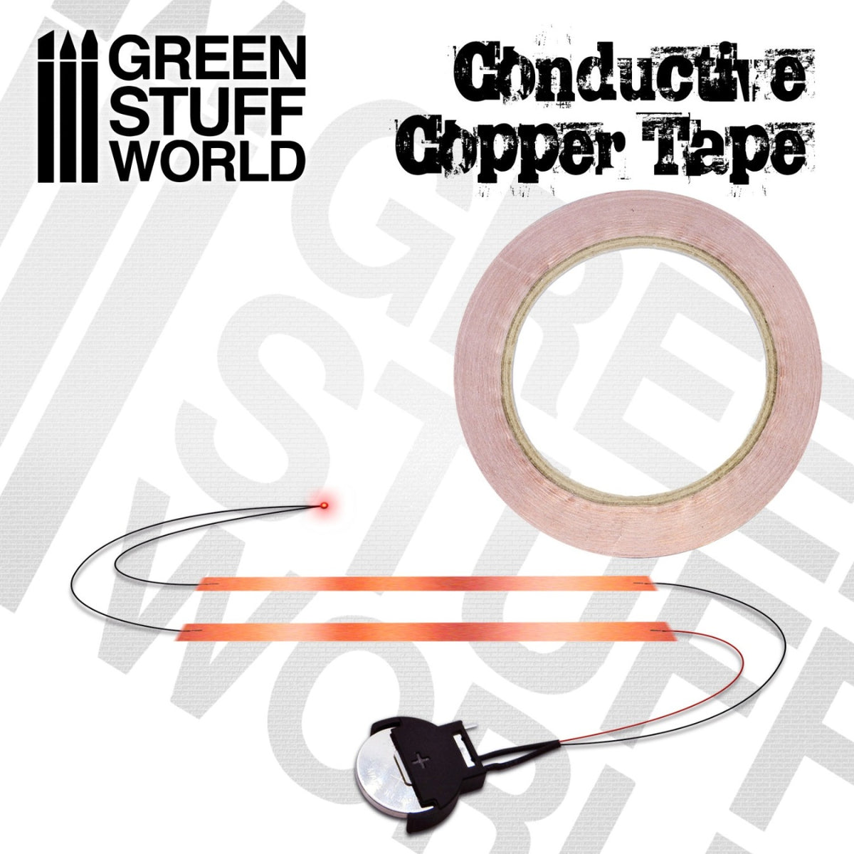 Conductive Copper Tape 3mm x 20m fleksibilna bakarna traka za povezivanje LED rasvete u modelima – Aždaja.rs