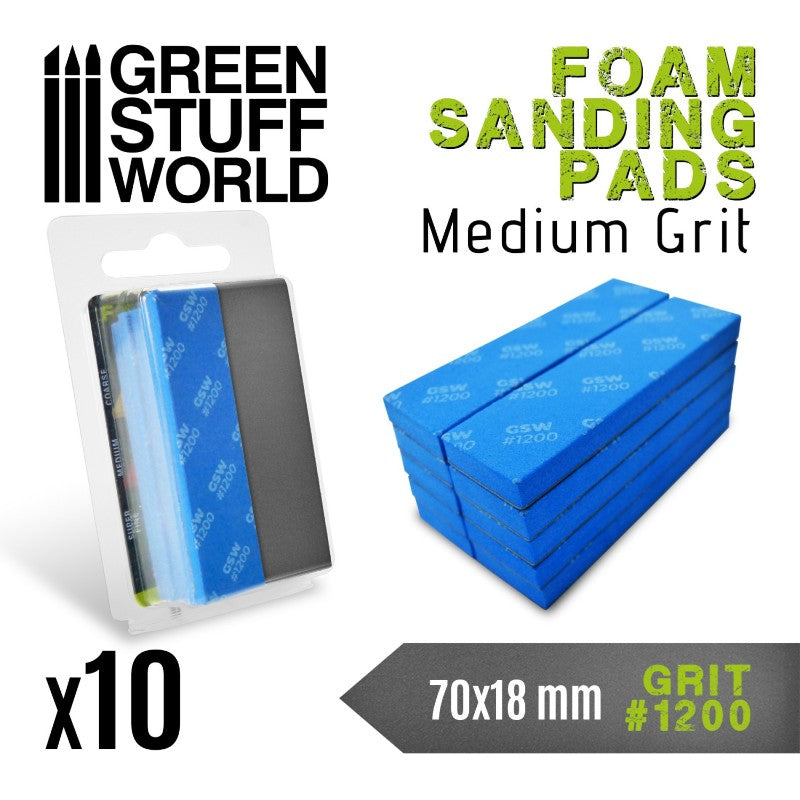 FOAM Sanding Pads Grit 1200 Pack x10 | Brusni sunđeri 1200 set 10