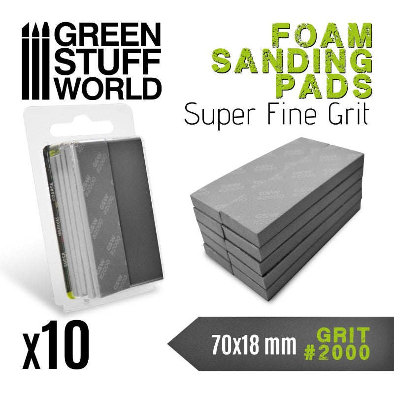 FOAM Sanding Pads Grit 2000 Pack x10 | Brusni sunđeri 2000 set 10