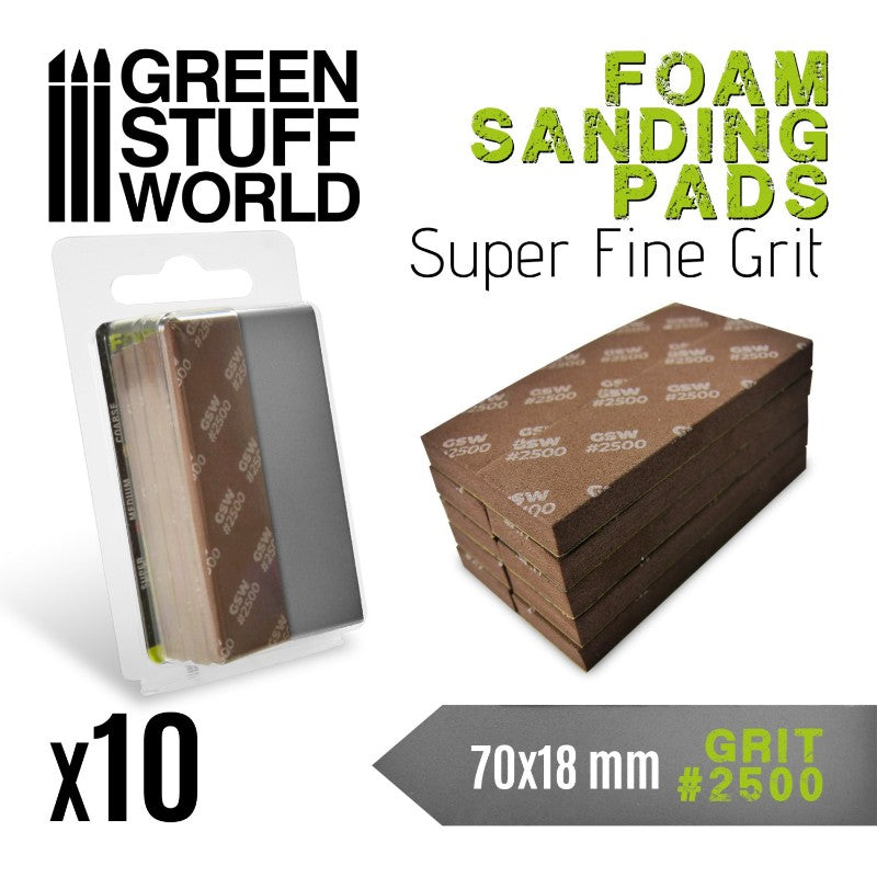 FOAM Sanding Pads Grit 2500 Pack x10 | Brusni sunđeri 2500 set 10