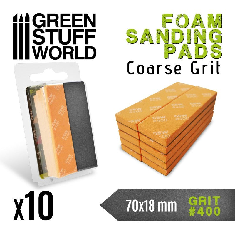 FOAM Sanding Pads Grit 400 Pack x10 | Brusni sunđeri 400 set 10