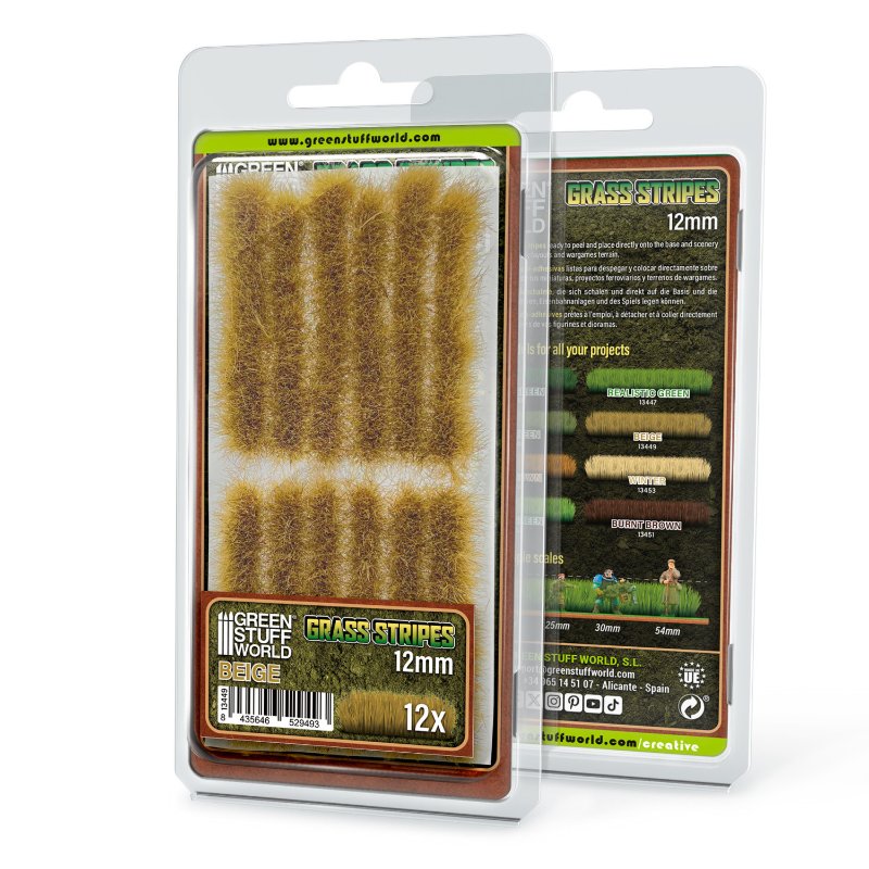 Grass Tuft Strips 12mm Beige | Trake trave 12mm bež