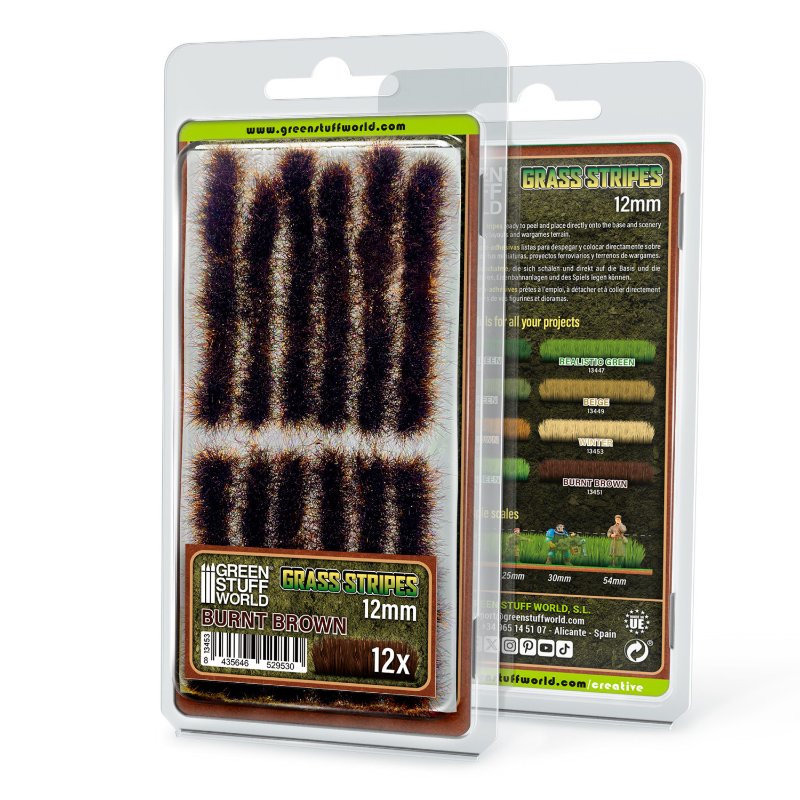 Grass Tuft Strips 12mm Burnt Brown | Trake trave 12mm spaljeno braon