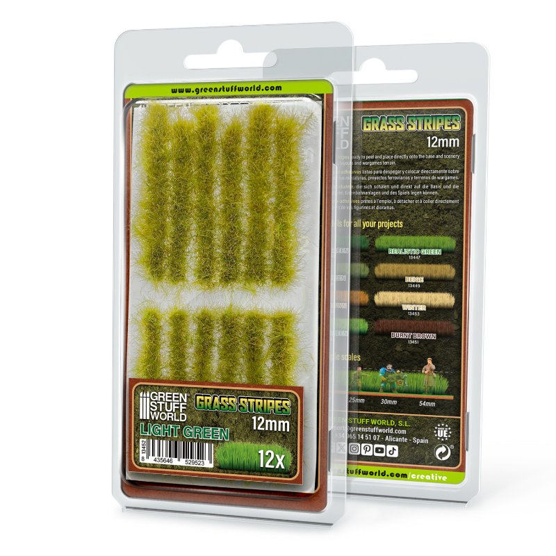 Grass Tuft Strips 12mm Light Green | Trake trave 12mm svetlo zelene