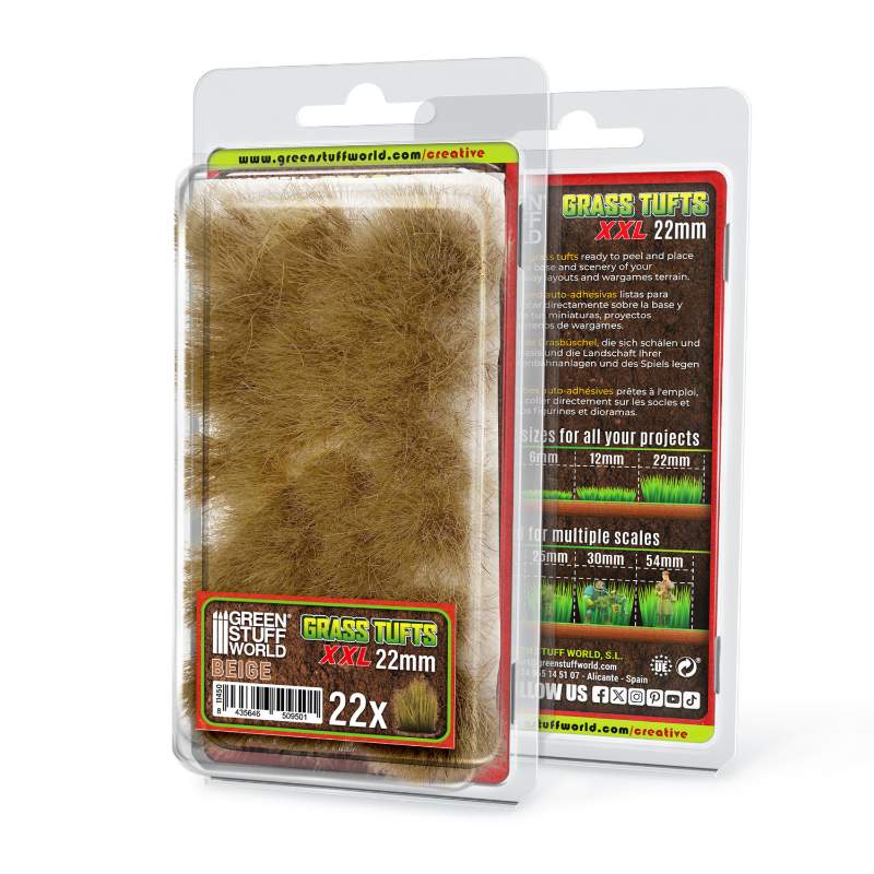 Grass Tufts XXL 22mm Beige | Buseni trave XXL 22mm bež