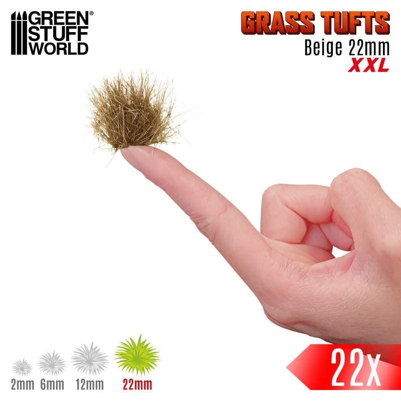 Grass Tufts XXL 22mm Beige | Buseni trave XXL 22mm bež