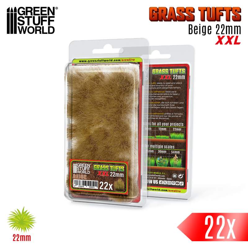 Grass Tufts XXL 22mm Beige | Buseni trave XXL 22mm bež