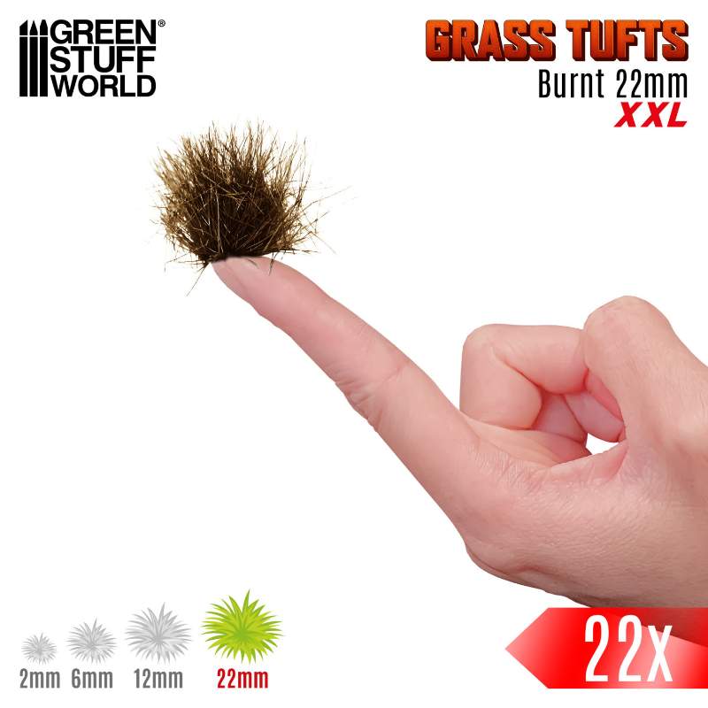 Grass Tufts XXL 22mm Burnt | Buseni trave XXL 22mm spaljeno braon