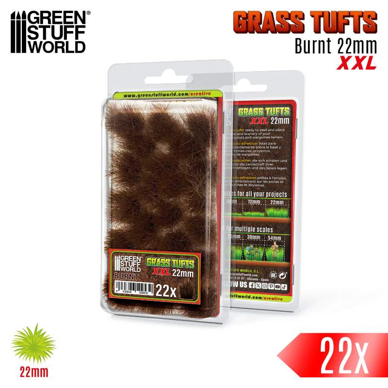 Grass Tufts XXL 22mm Burnt | Buseni trave XXL 22mm spaljeno braon