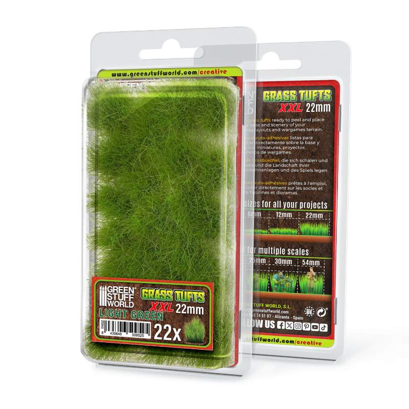 Grass Tufts XXL 22mm Light Green | Buseni trave XXL 22mm svetlo zeleni