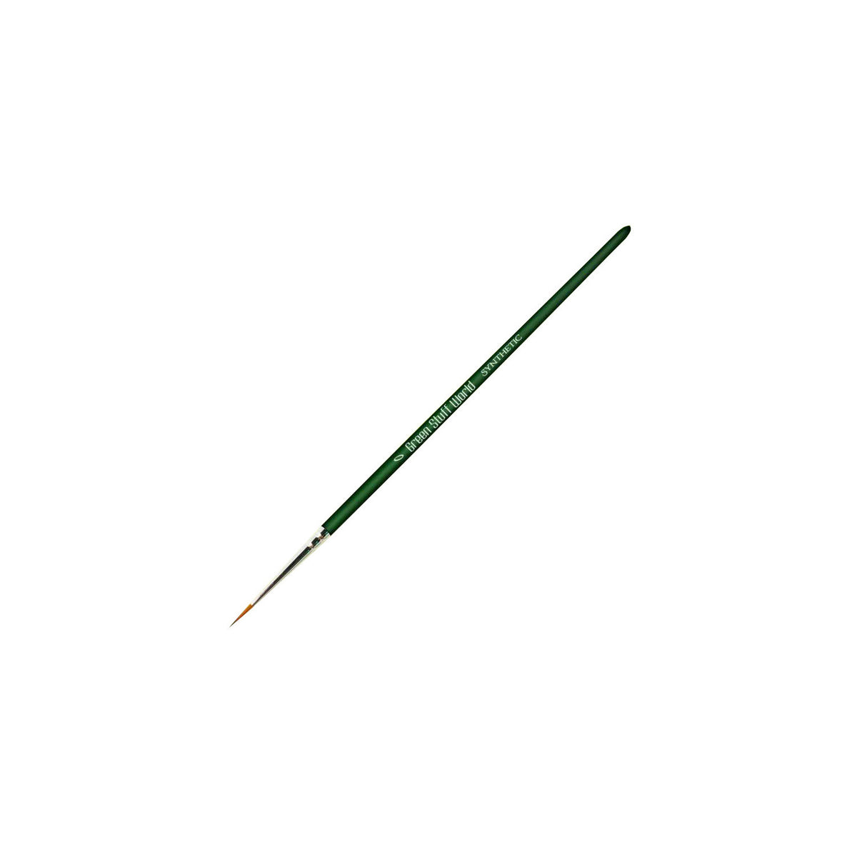 Green Series Synthetic Brush Size 0 – sintetička modelarska četkica za precizno farbanje minijatura