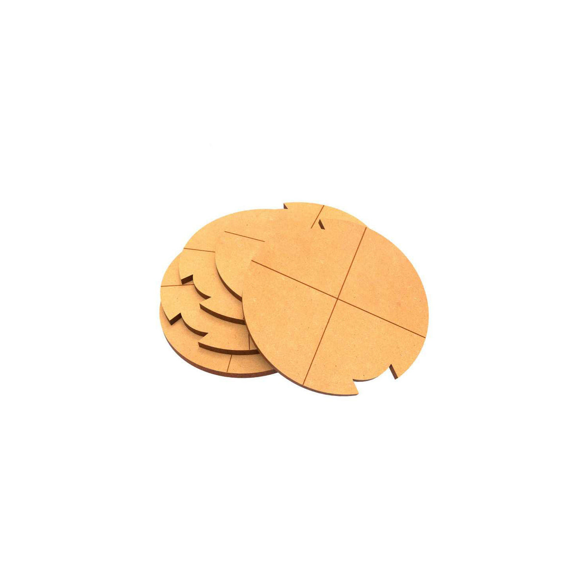 MDF Round Base 70mm - Pack x5 LEGION (3mm) | Postolje za Minijature 70mm