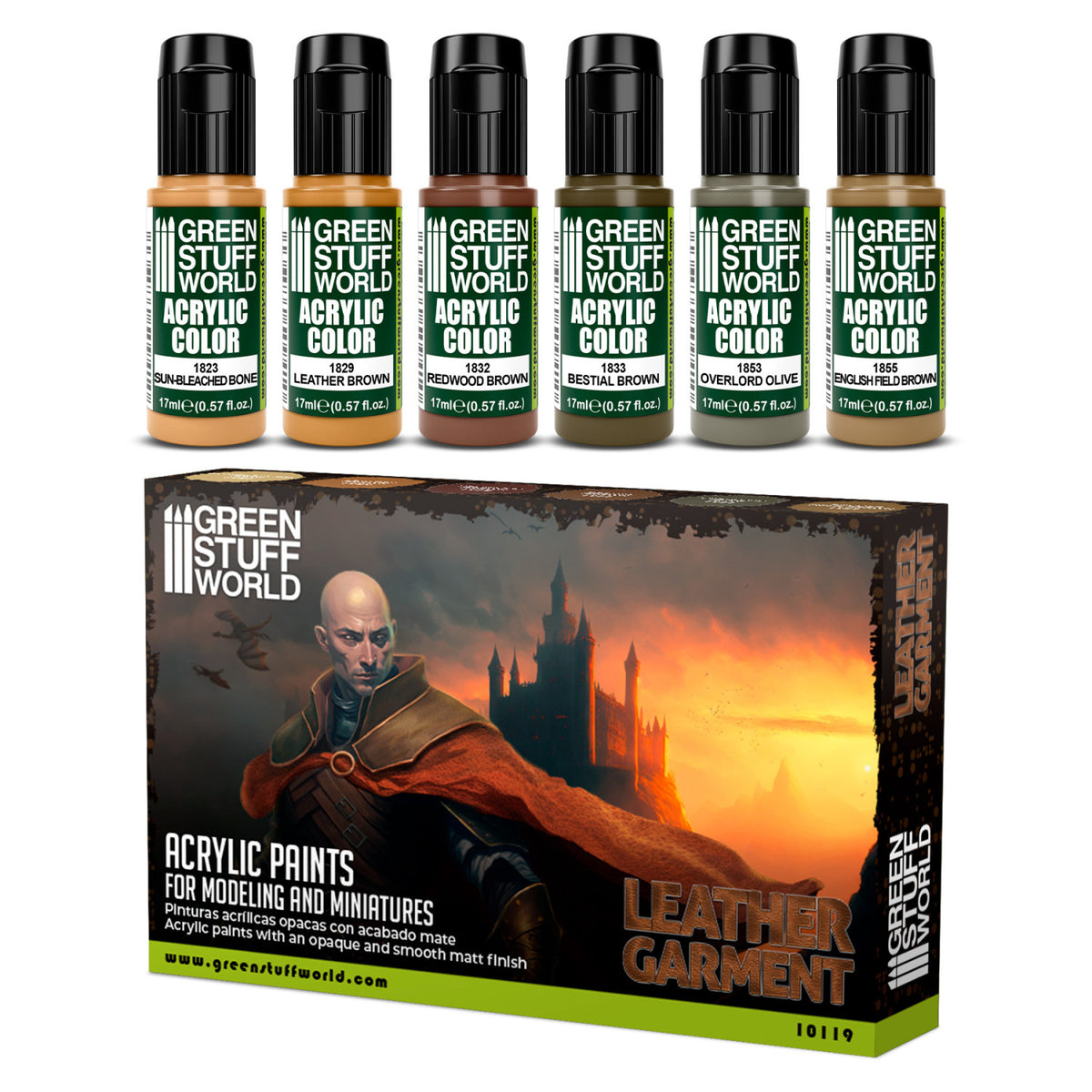 Paint Set - Leather Brown (Box x6)