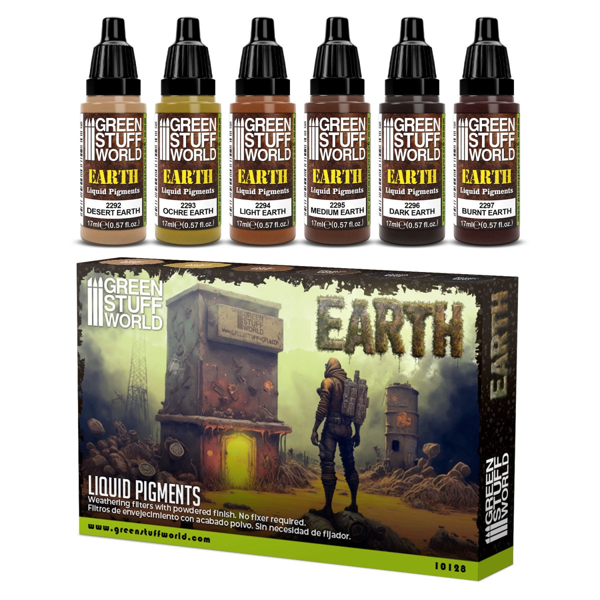 Liquid Pigments Paint Set - EARTH (Box x6) | Set Tečnih Pigmenata - ZEMLJA