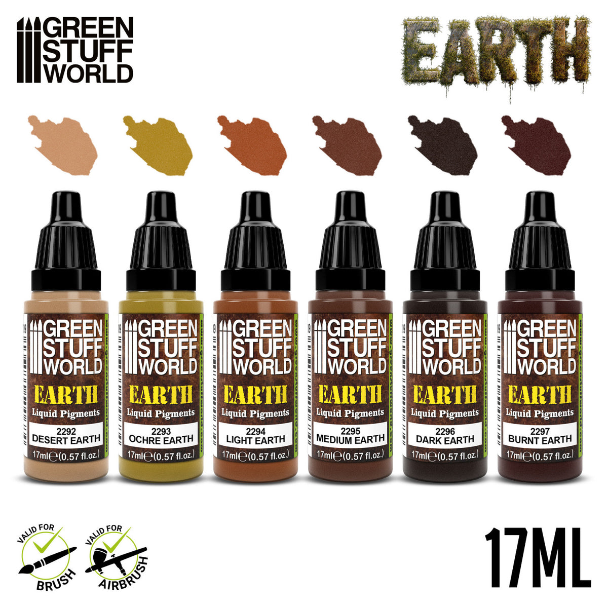 Liquid Pigments Paint Set - EARTH (Box x6) | Set Tečnih Pigmenata - ZEMLJA