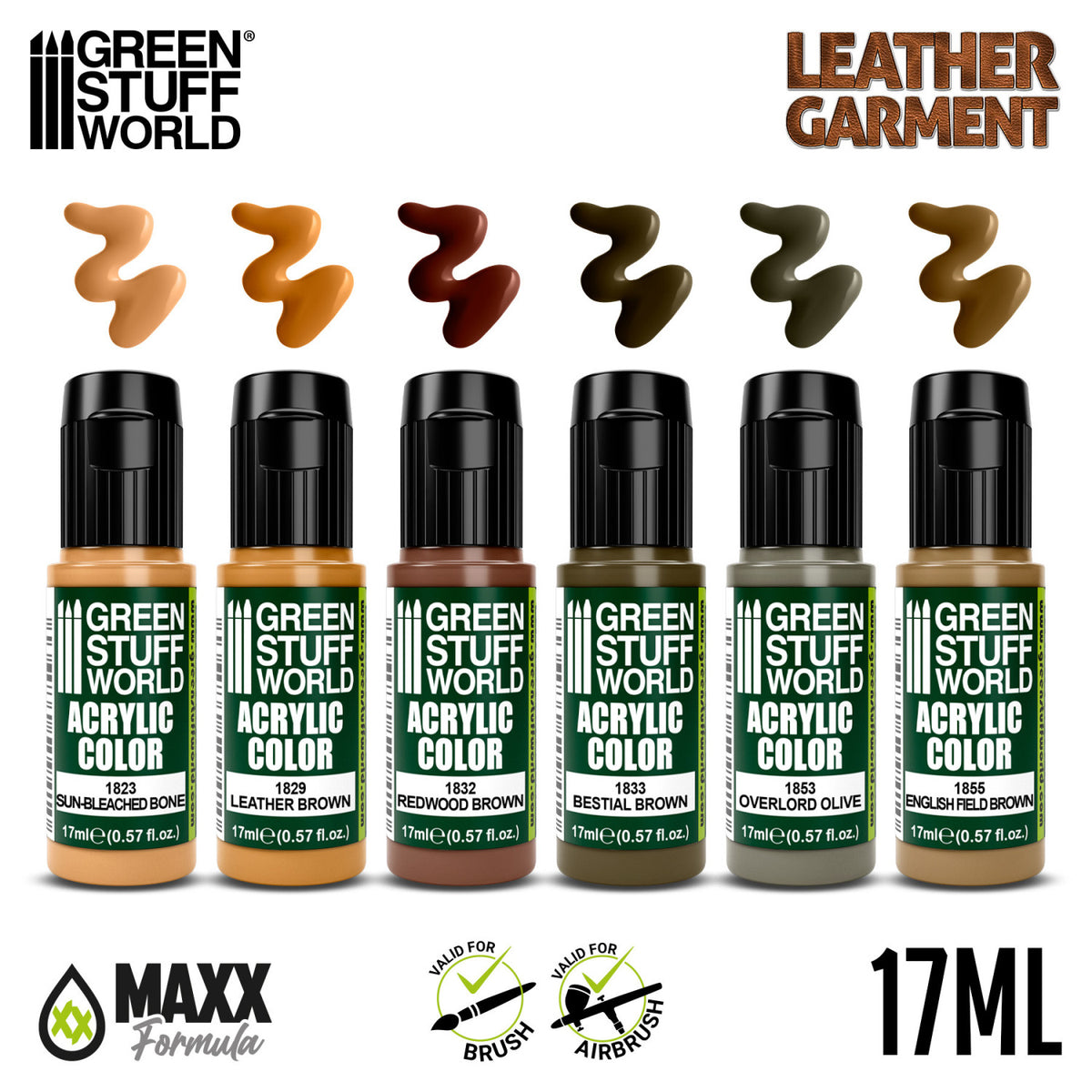 Paint Set - Leather Brown (Box x6)