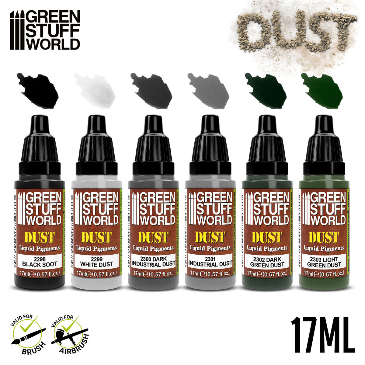 Liquid Pigments Paint Set - DUST (Box x6) | Set Tečnih Pigmenata - PRAŠINA