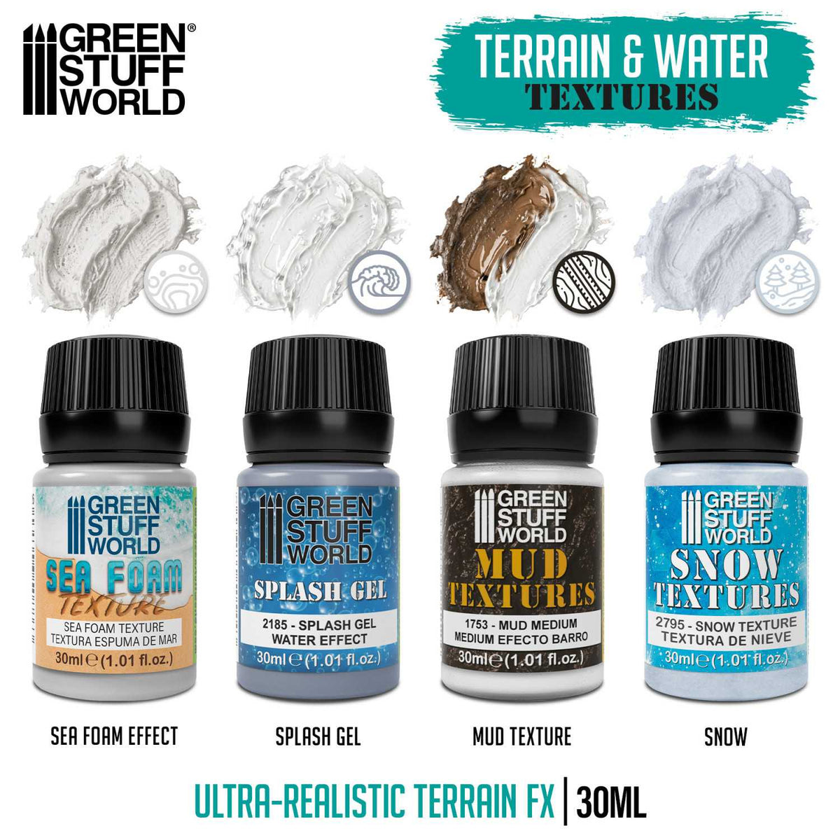 Texture Series Set 30ml - Water Texture 30ml (Pack x4)