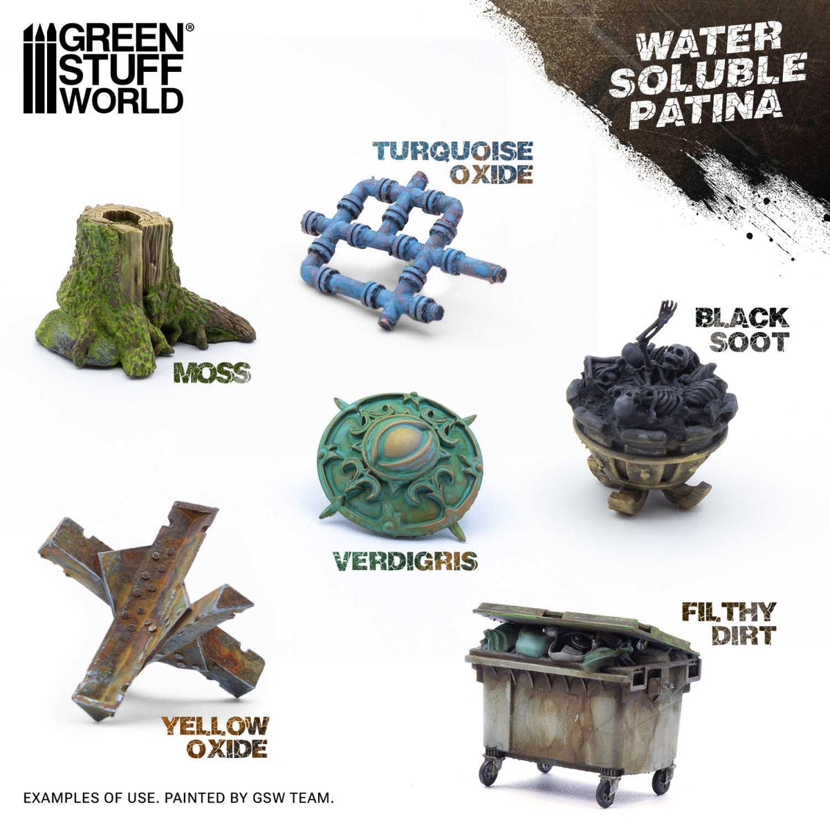 Water Soluble Patina set (Pack x6) | Veliki Set za Patiniranje