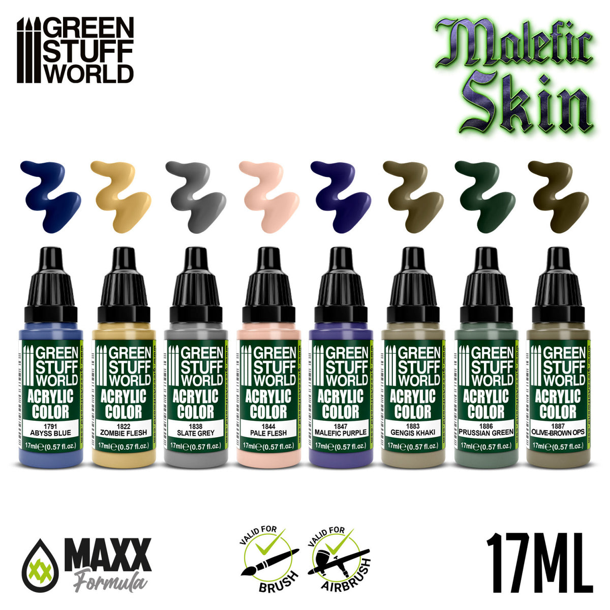 Paint Set - MALEFIC SKIN PAINT SET (Box x8)