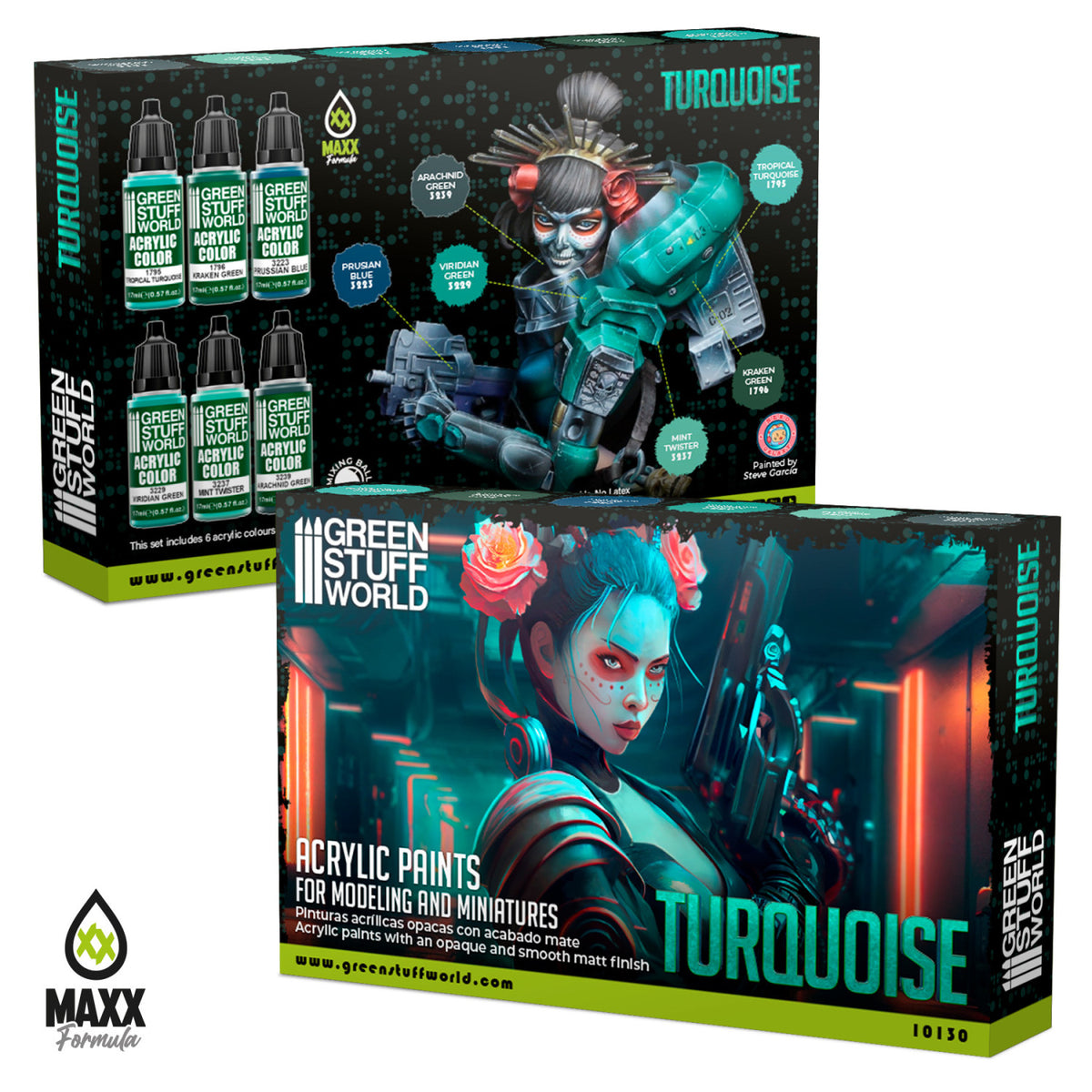 Paint Set - Turquoise (Box x6)