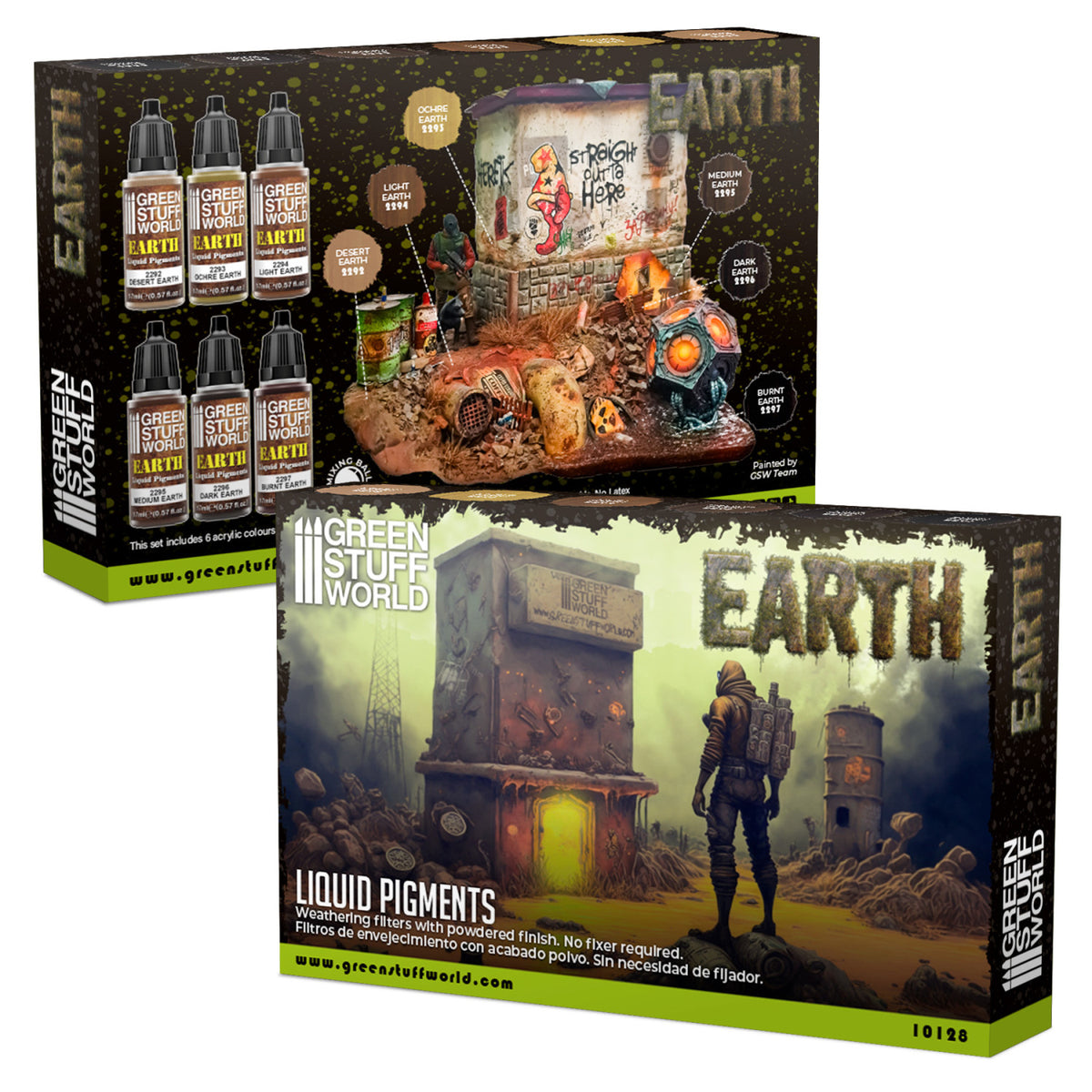 Liquid Pigments Paint Set - EARTH (Box x6) | Set Tečnih Pigmenata - ZEMLJA