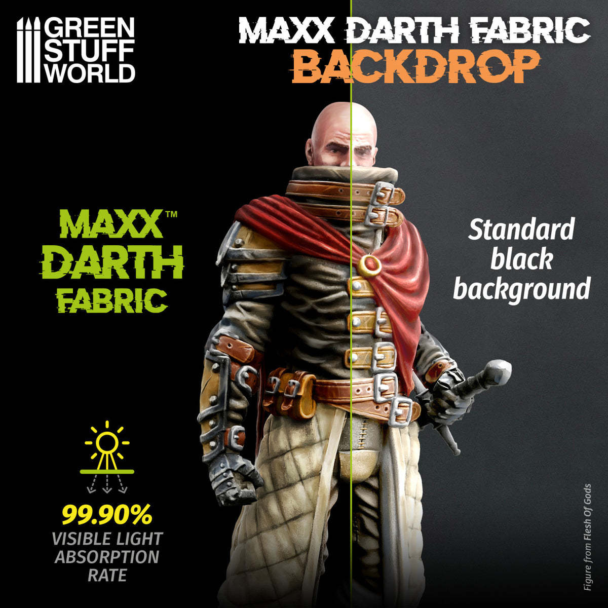 Black Maxx Darth Backdrop - L 300x400mm |  Ultra Crna Pozadina